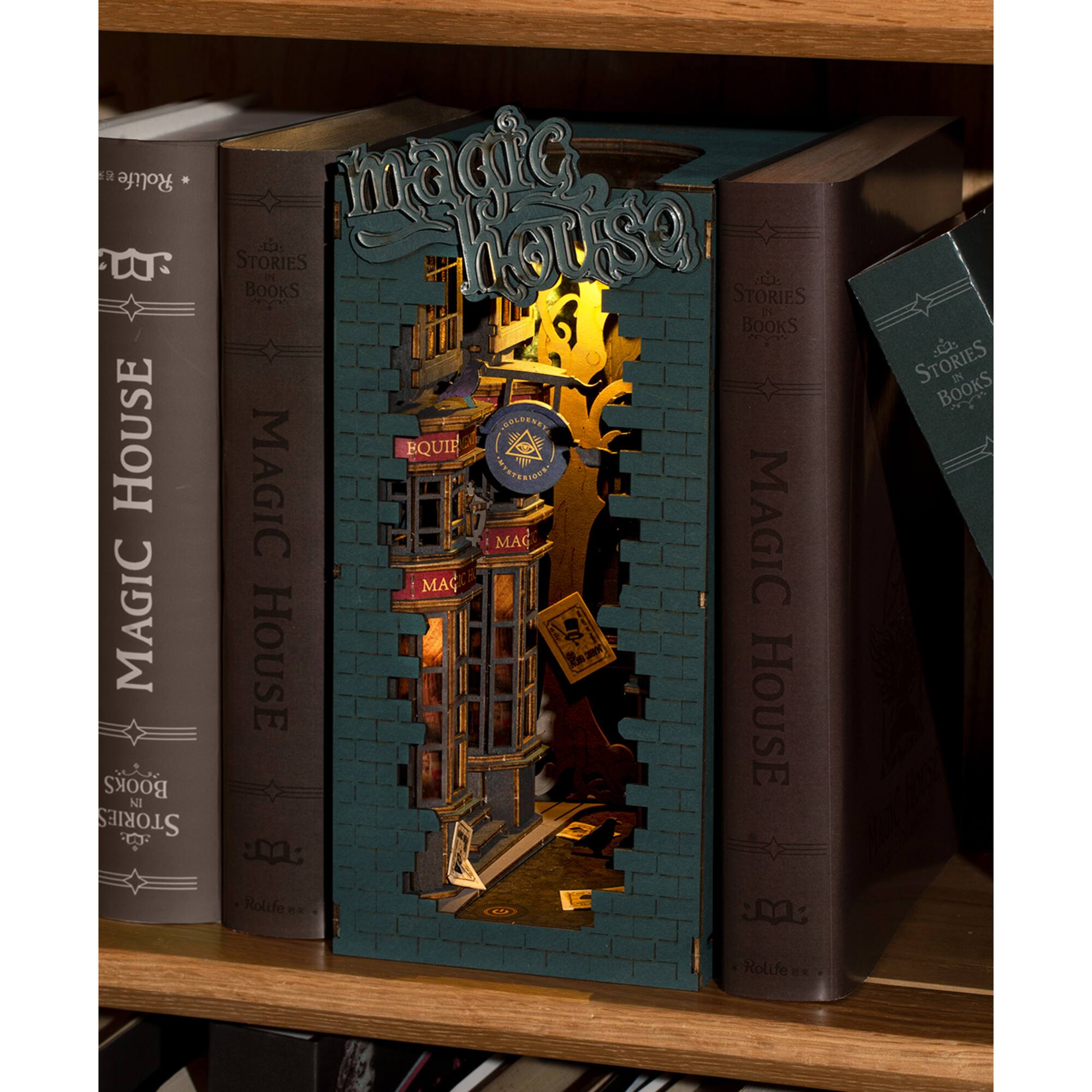 Rolife® Magic House DIY Book Nook Shelf Insert Kit